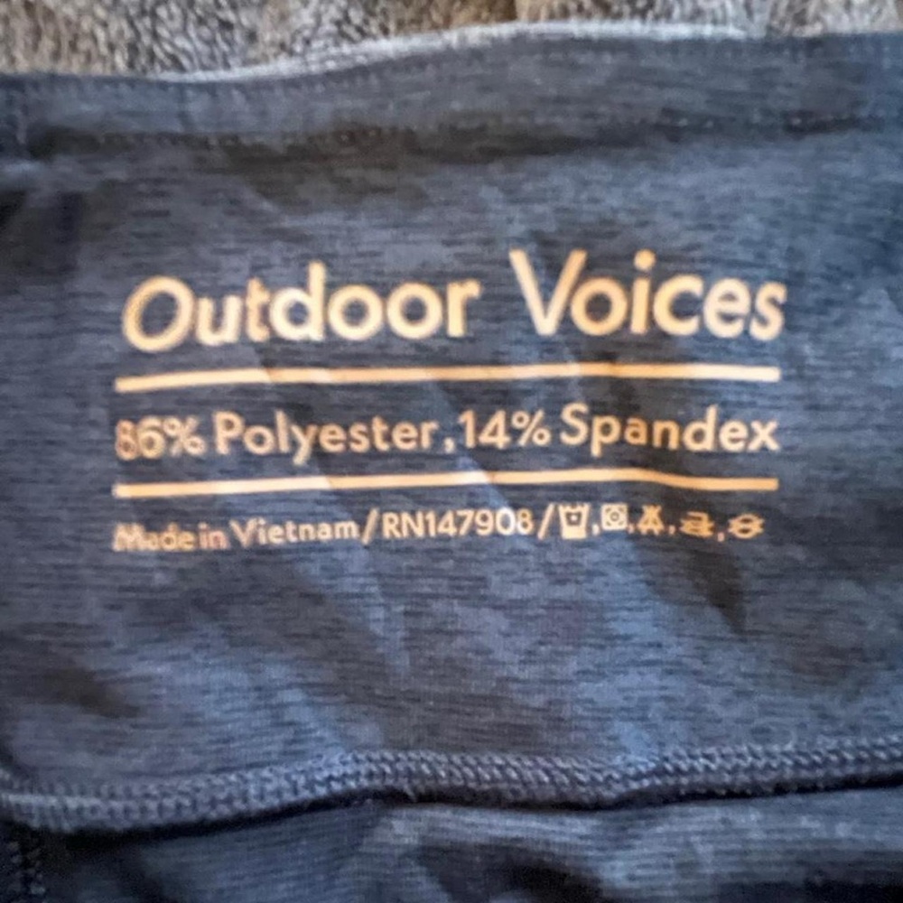 Outdoor Voices Women's Tri-Tone Leggings - Black, Navy, and Gray - Picture 5 of 5